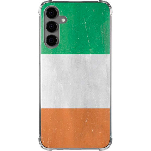 Ireland Flag Distressed Galaxy S24 Plus Clear Case